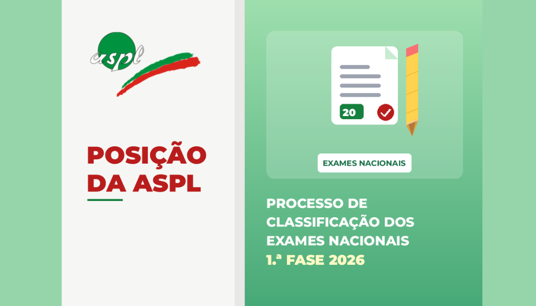 Posição da ASPL: Classificação dos Exames Nacionais - 1ª fase 2026